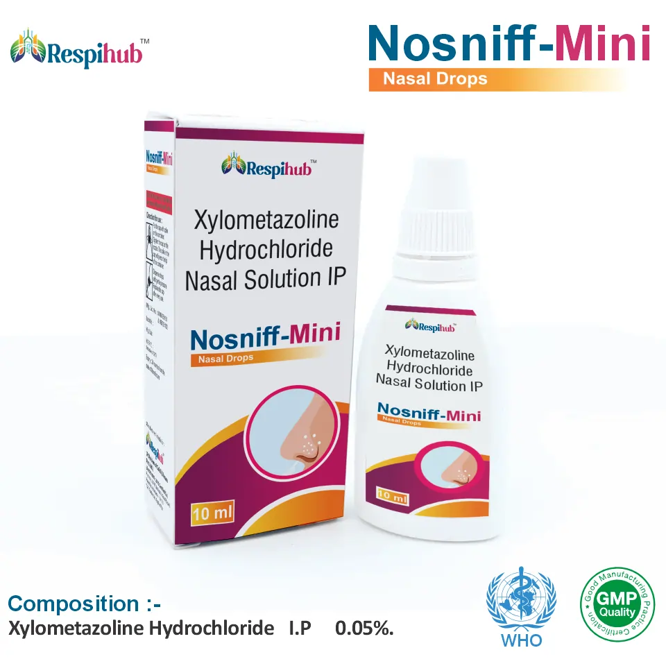 Xylometazoline (0.01% w/v) Nasal Spray at the best price in PCD Pharma Franchise for Nasal Decongestant and Relief from Nasal Congestion.